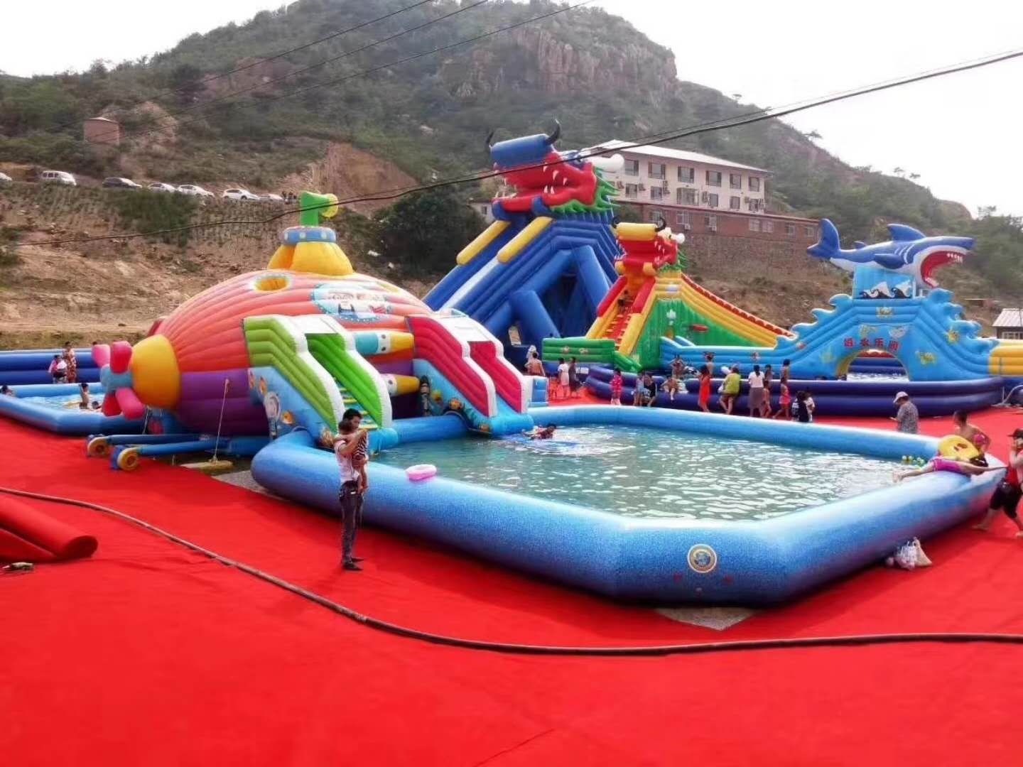 襄阳深海潜艇儿童乐园充气游泳池